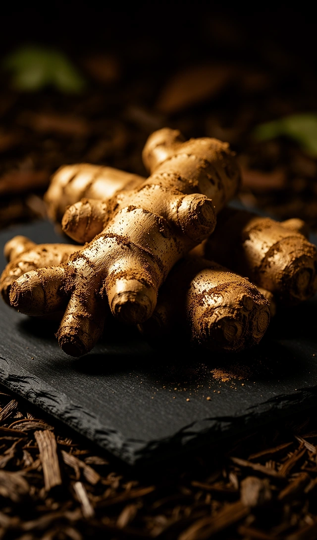 Botanical ginger sketch