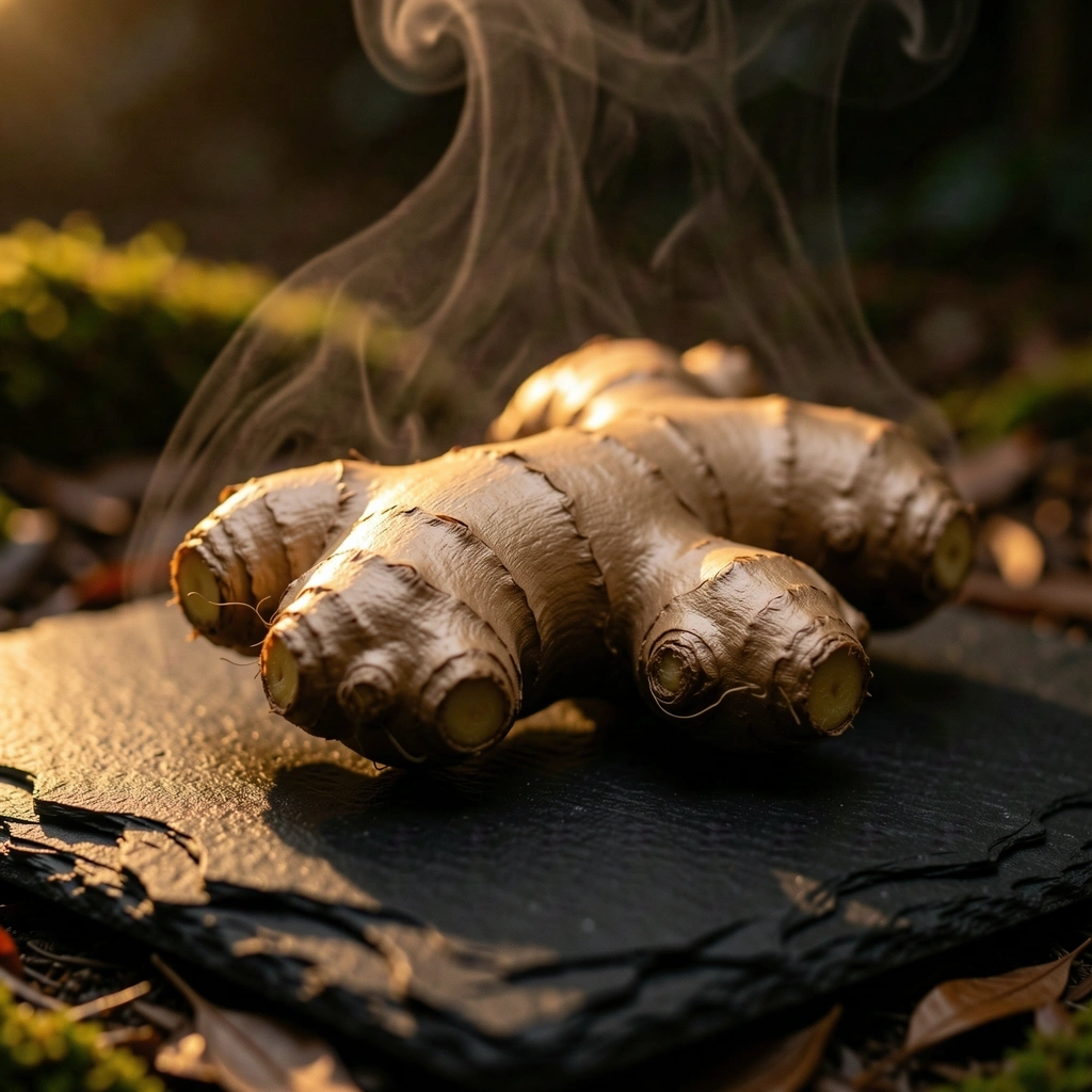 Macro ginger root
