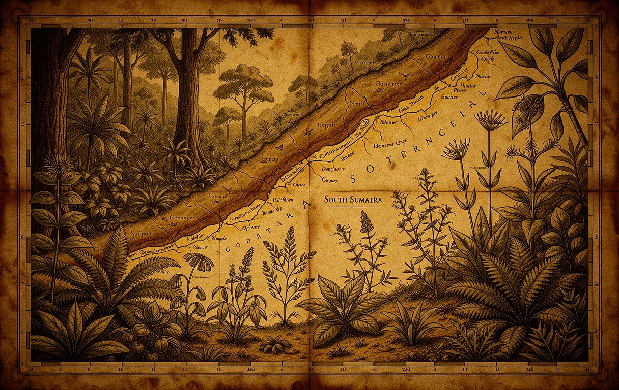 Historical map of botanical regions